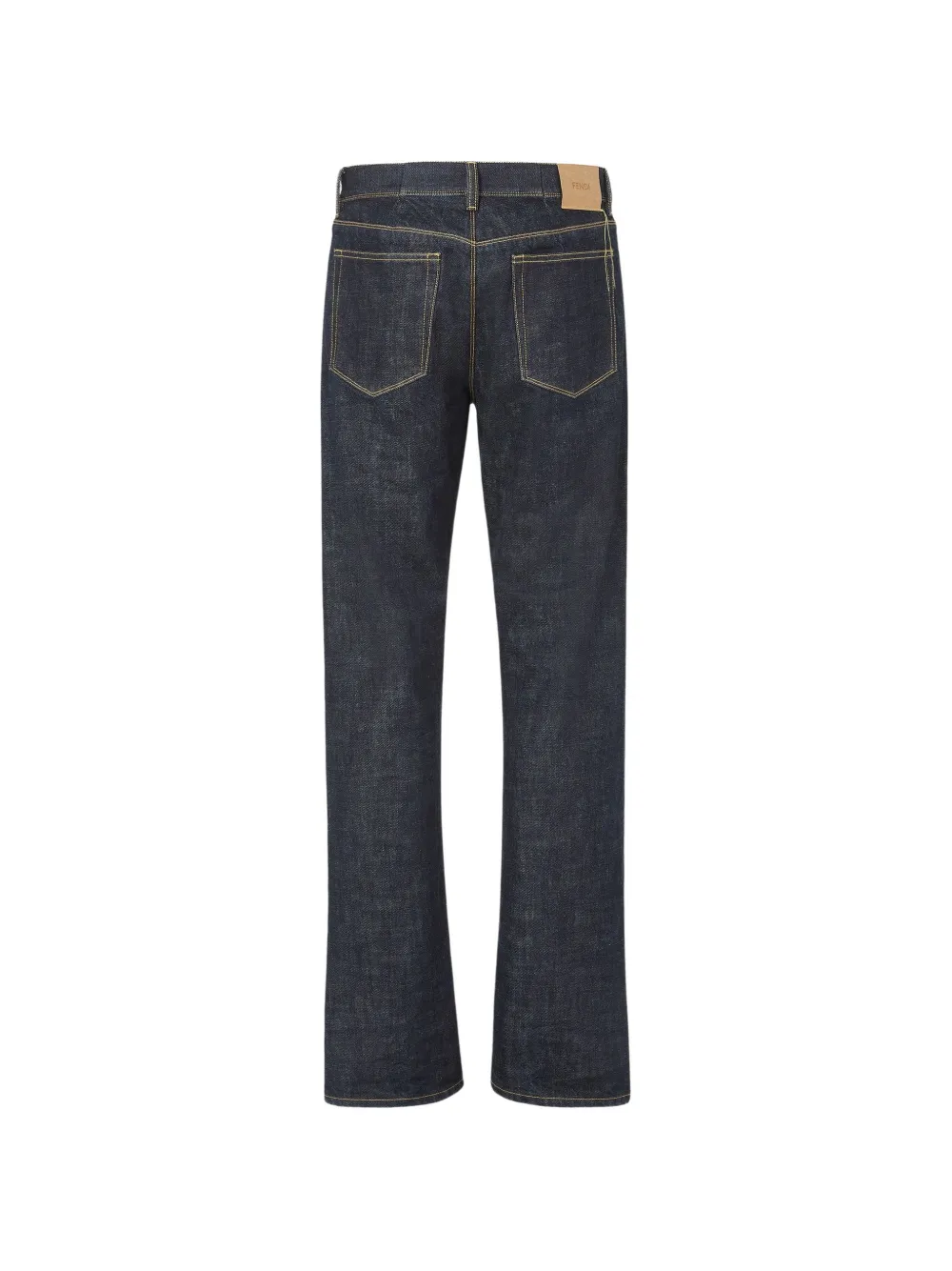 FENDI Jeans met contrasterende stiksels Blauw