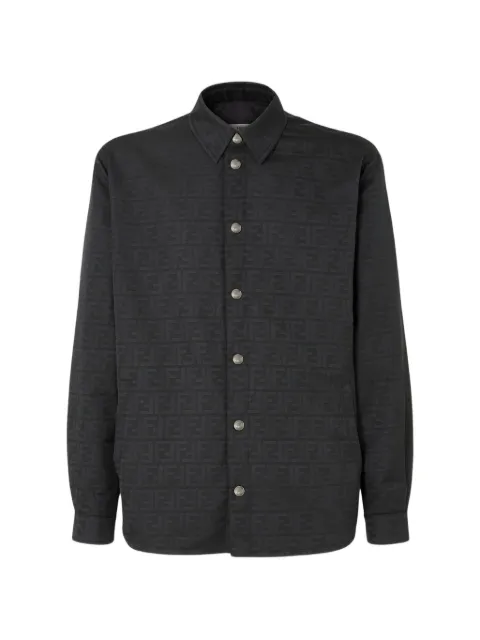 FENDI camisa con motivo FF en jacquard