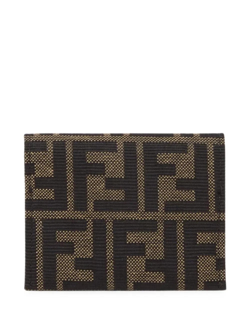 FENDI Portacarte FF jacquard - Marrone