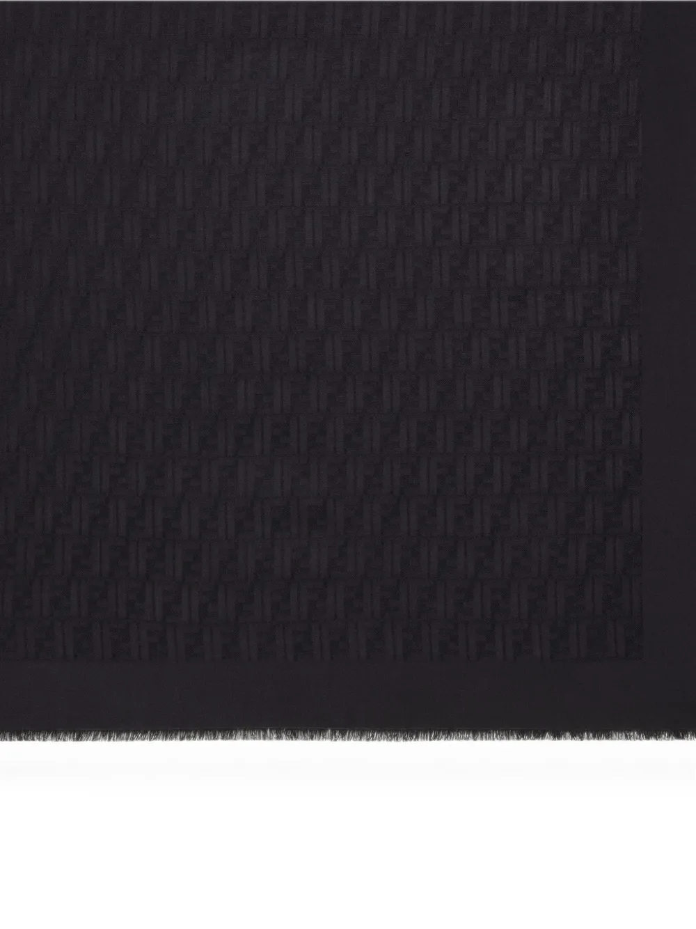 FENDI Sjaal met FF print Zwart