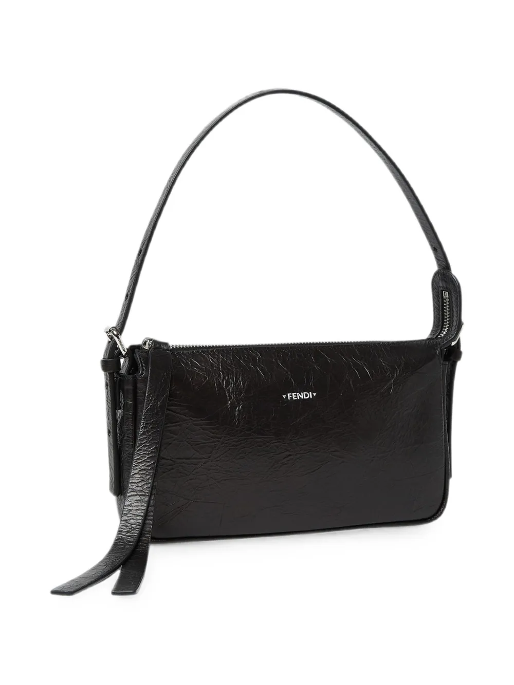 FENDI Zip Top kleine schoudertas Zwart