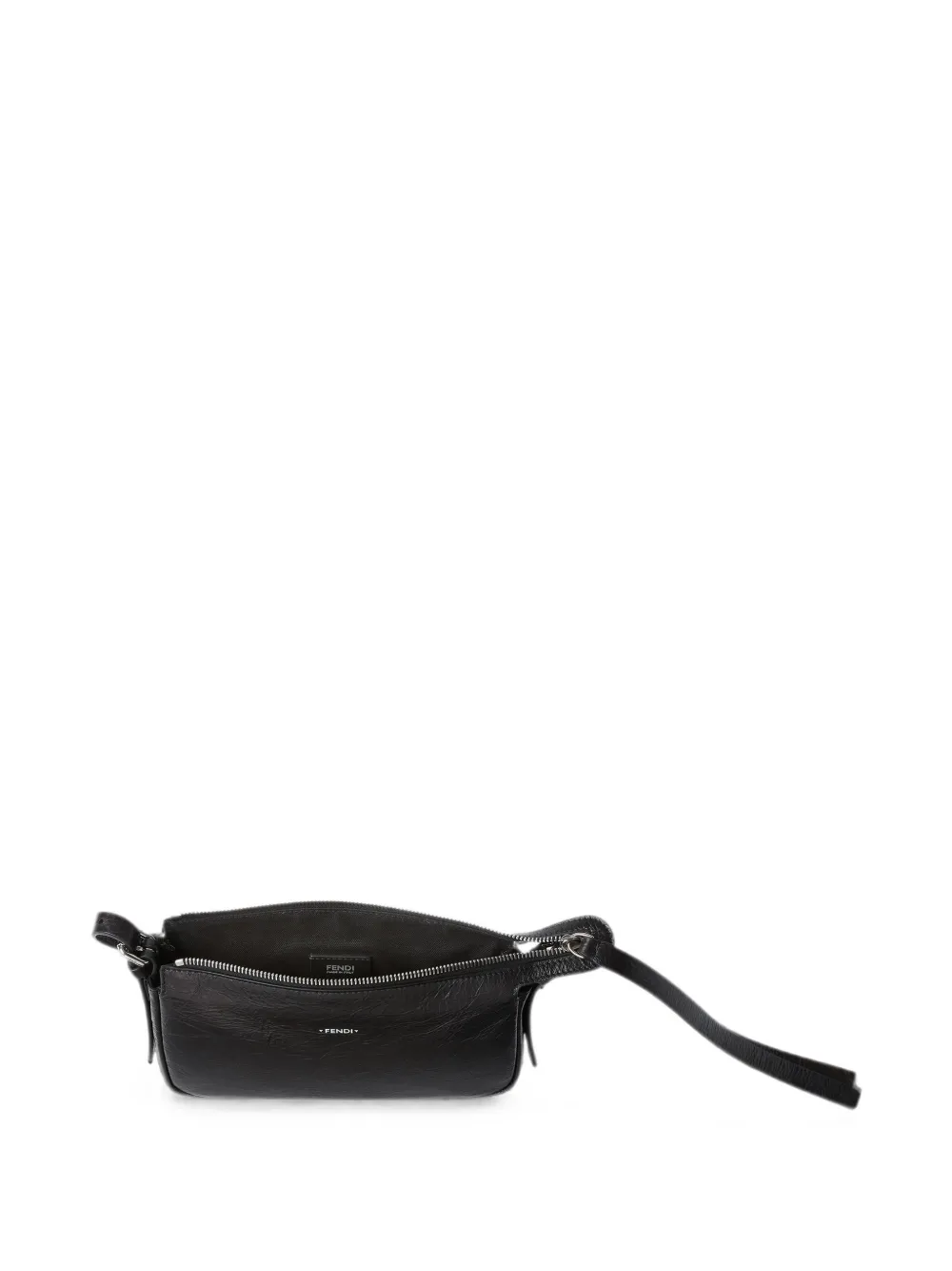 FENDI Zip Top kleine schoudertas Zwart