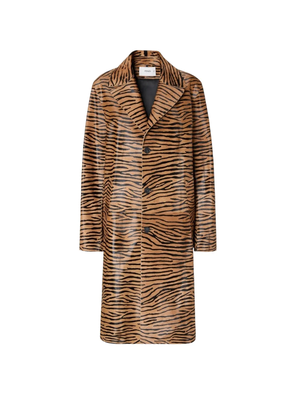 FENDI tiger-print hair-on coat