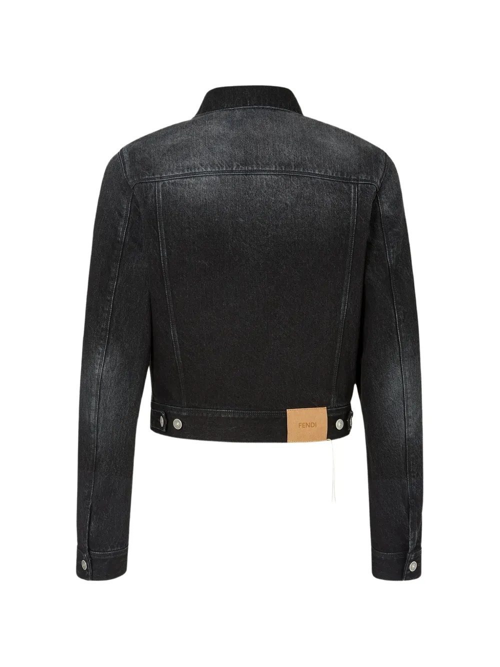FENDI Denim jack Zwart