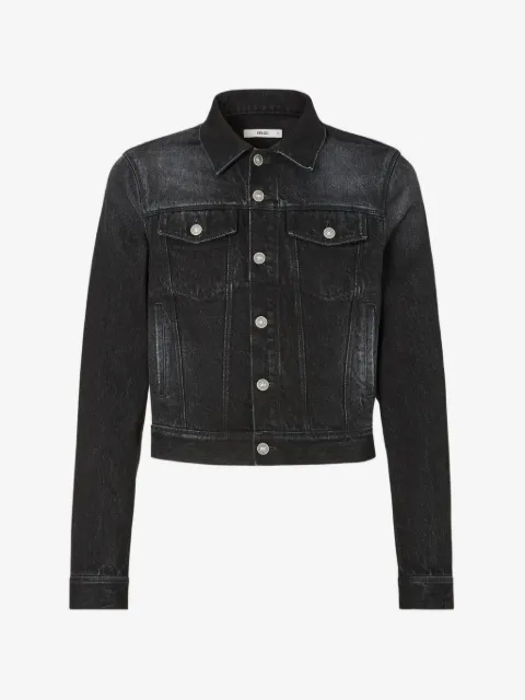 FENDI faded-effect denim jacket