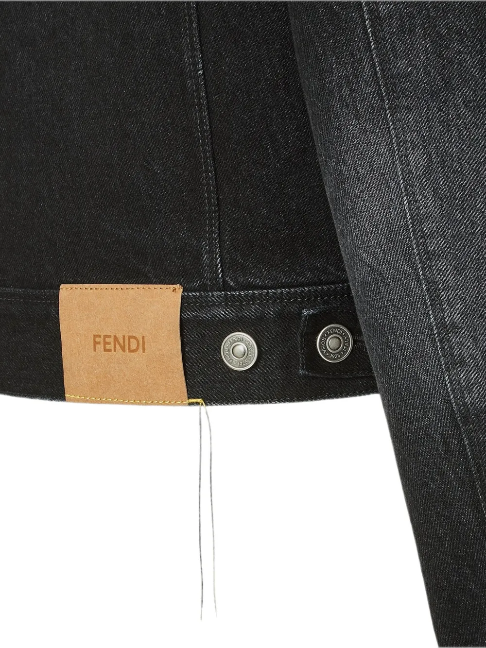 FENDI Denim jack Zwart