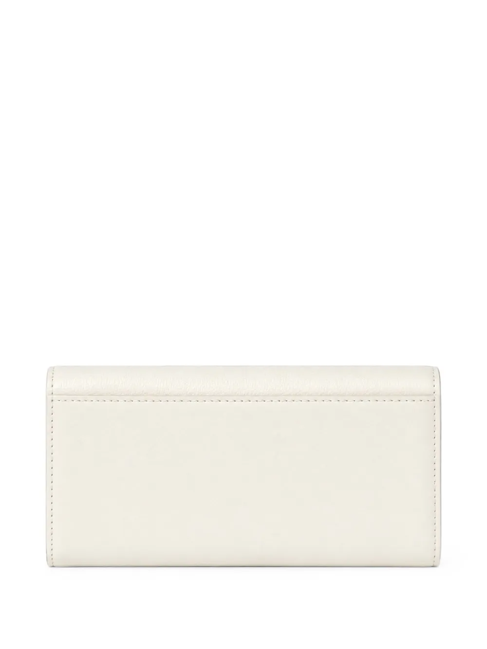 FENDI Continental leren portemonnee met ketting en FF-logo Beige