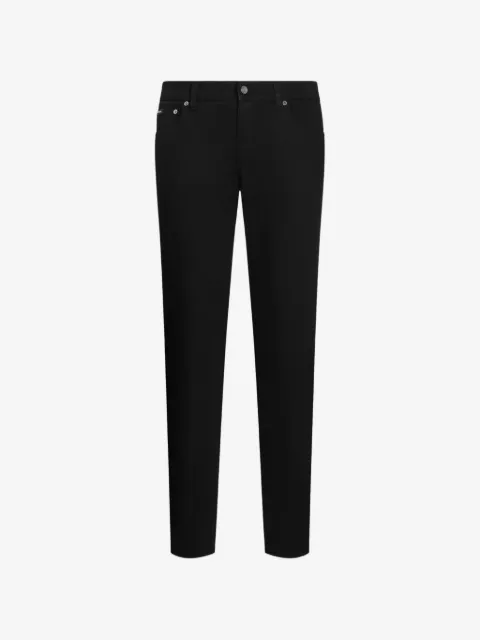 Dolce & Gabbana logo-plaque slim-fit jeans