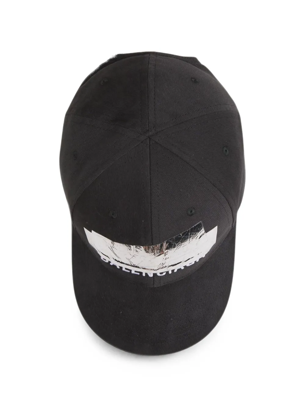 Balenciaga Honkbalpet met logoprint en banddetail Zwart