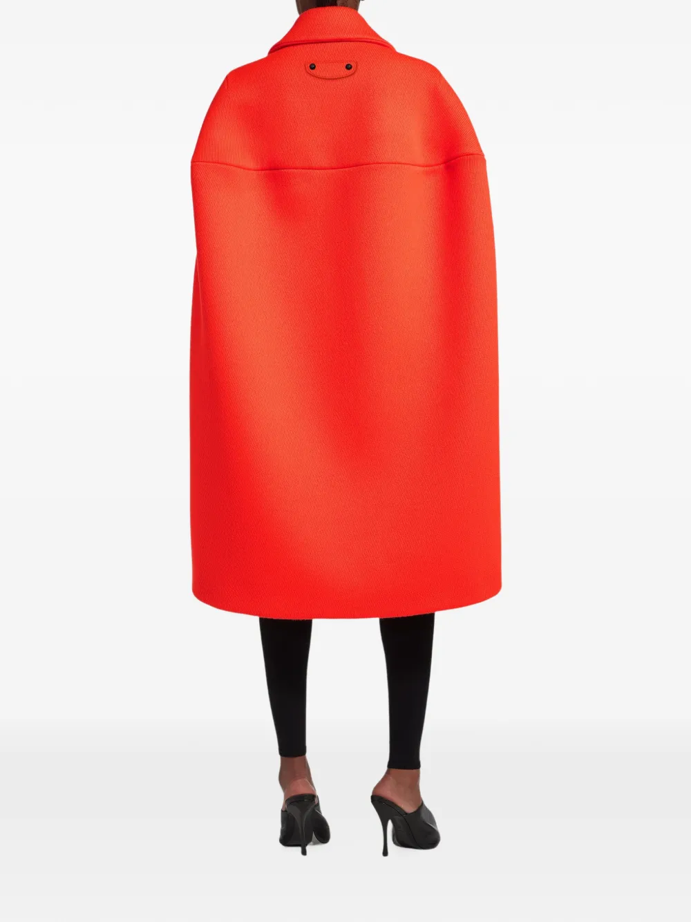 Balenciaga cape coat in orange Oranje