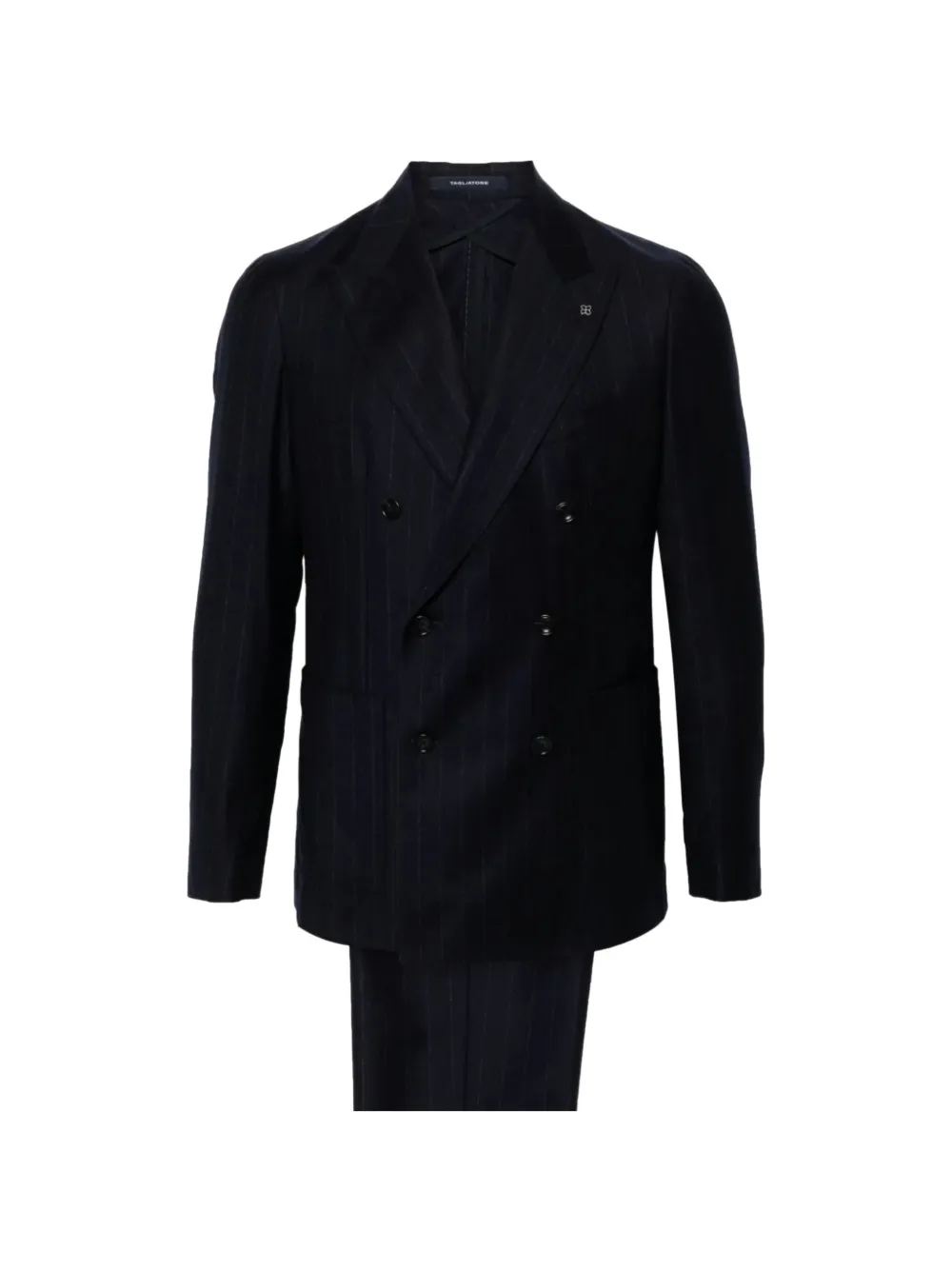 Tagliatore pinstripe-pattern double-breasted suit - Blu