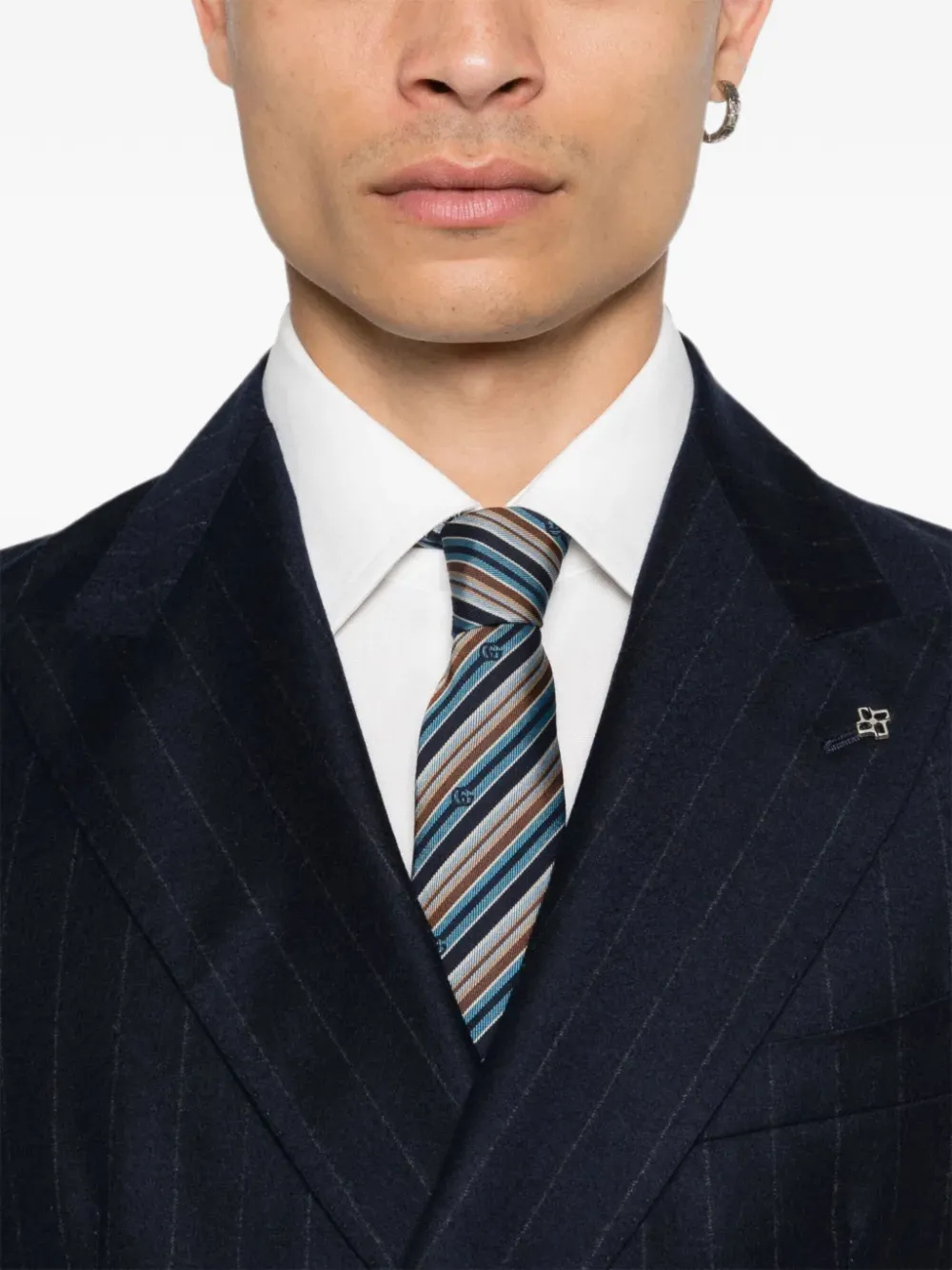 Tagliatore Pak met dubbele rij knopen Blauw