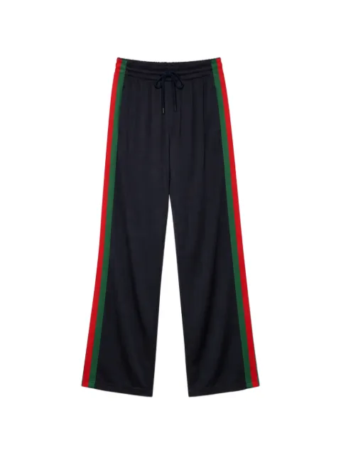 Gucci silk cotton sportswear pants with Web