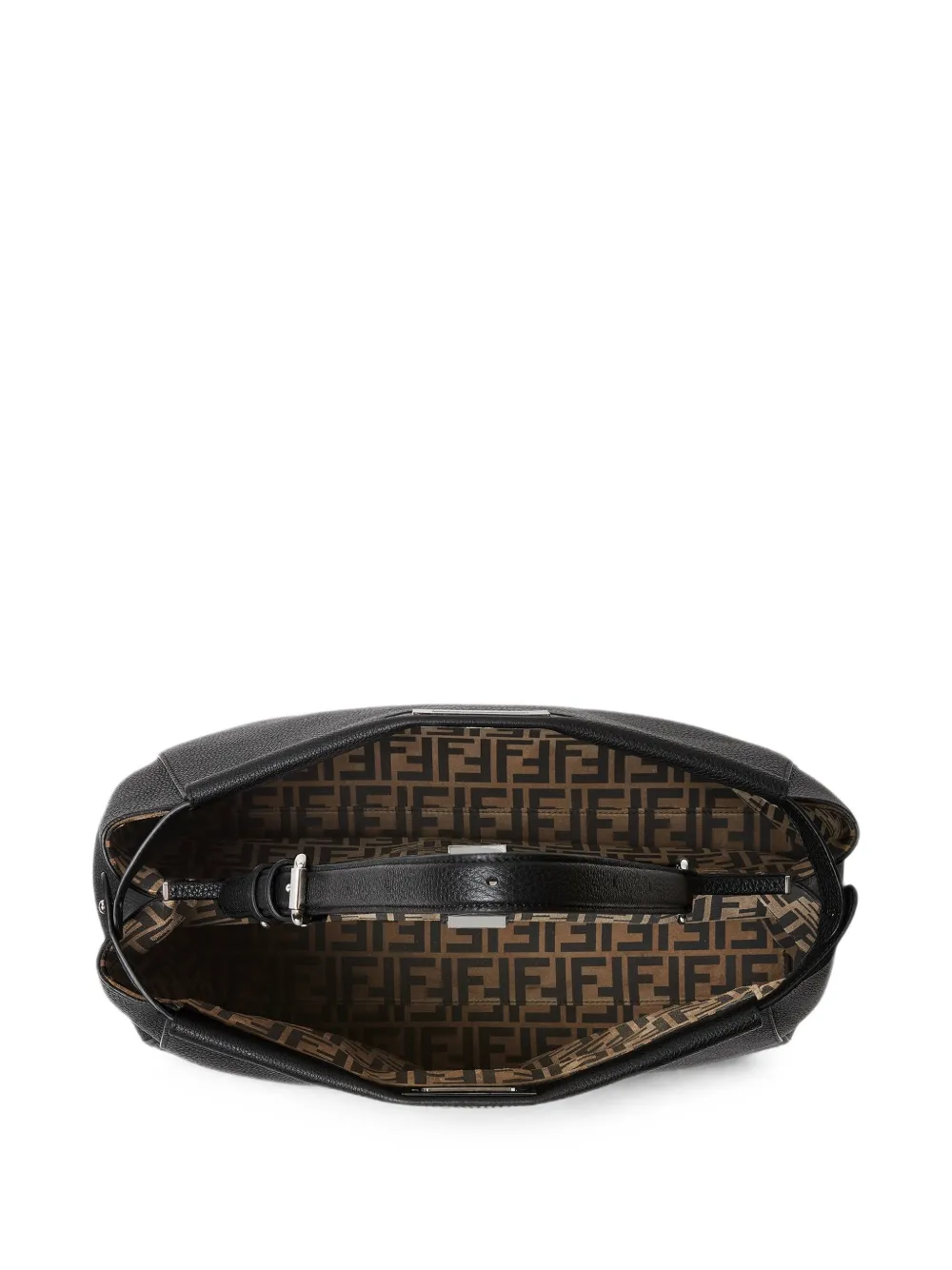 FENDI Peekaboo shopper van bewerkt leer Zwart