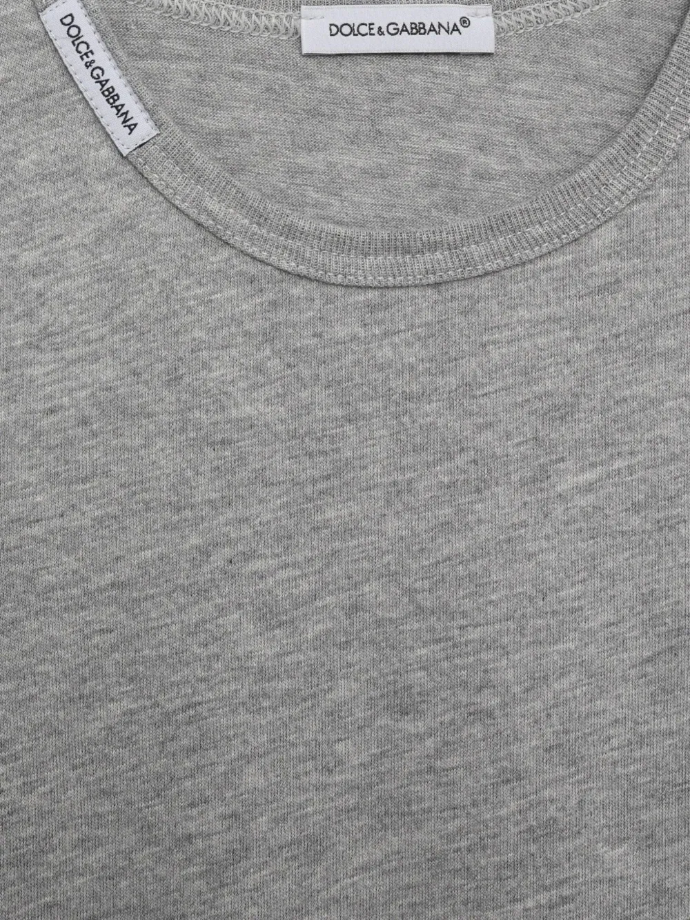 Dolce & Gabbana Kids Twee T-shirts met logo-label Grijs