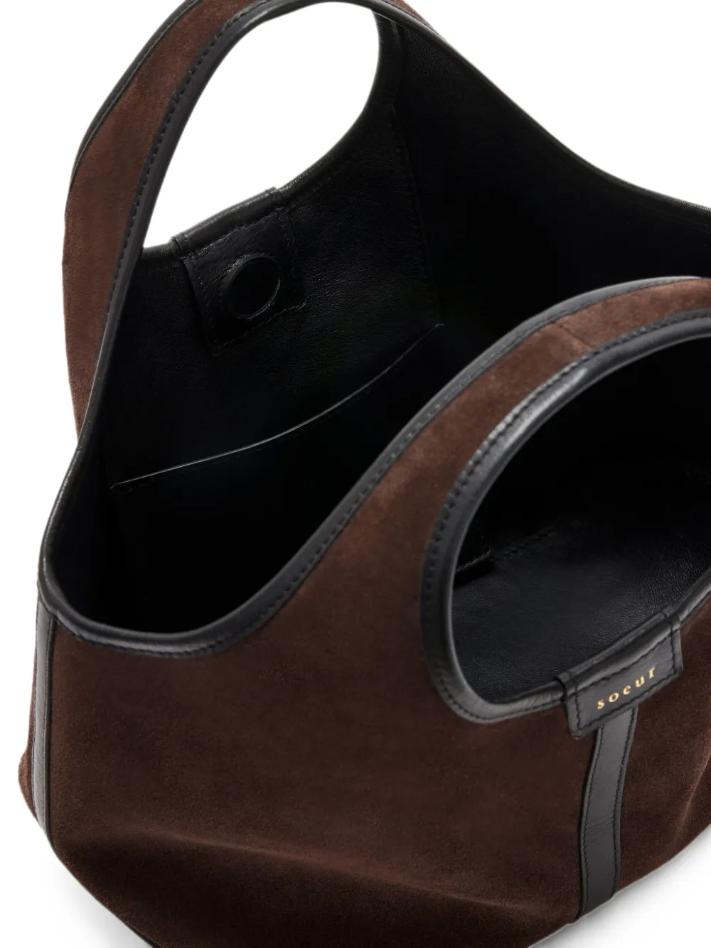 Soeur Douce suède mini-shopper Bruin