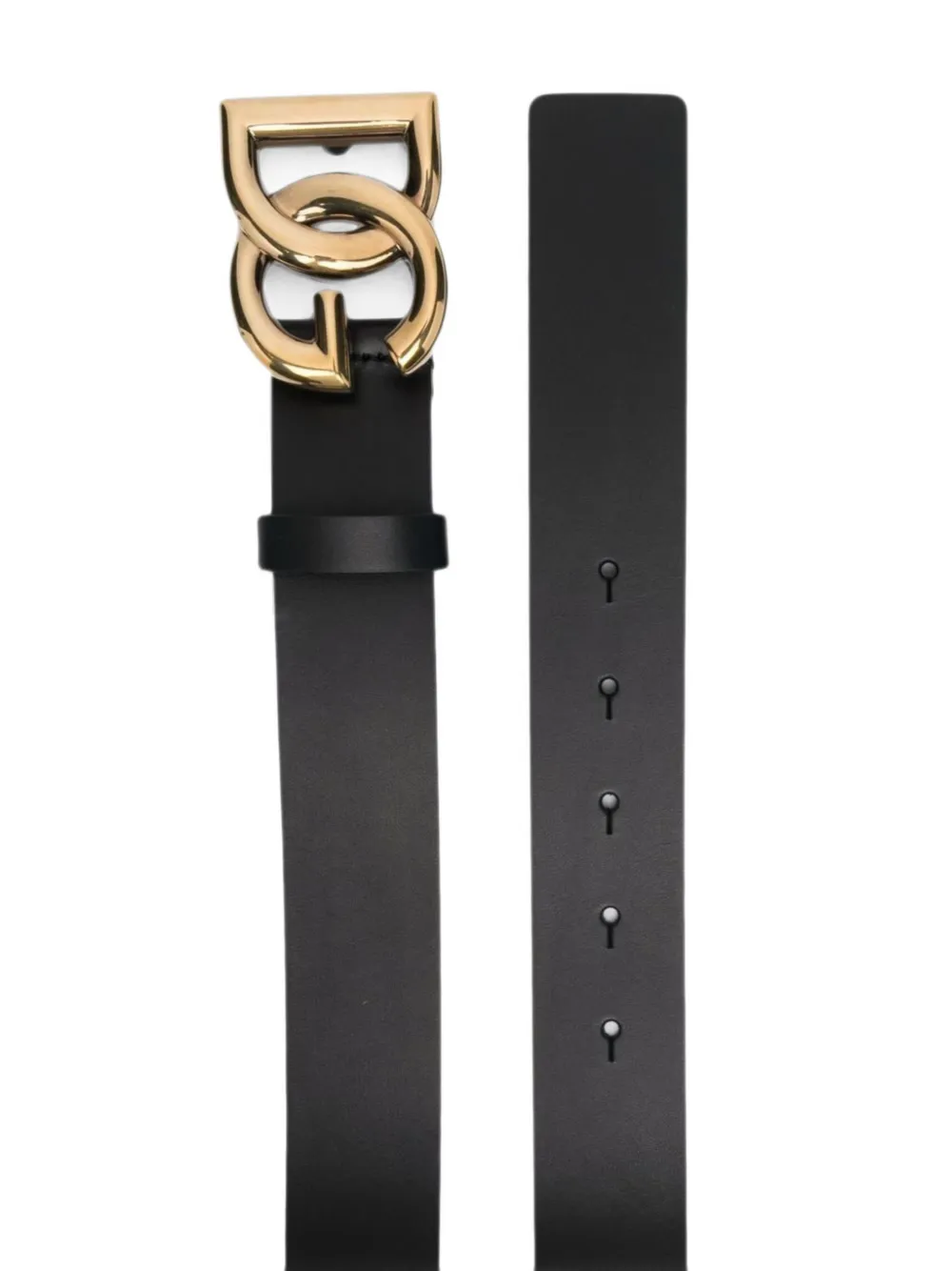 Dolce & Gabbana DG logo-plaque belt Zwart