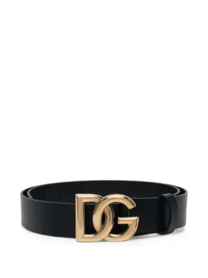Dolce & Gabbana ドルチェ＆ガッバーナ ロゴプレート レザーベルト