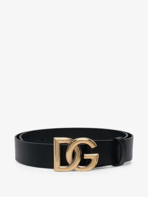 Dolce & Gabbana DG logo-plaque belt