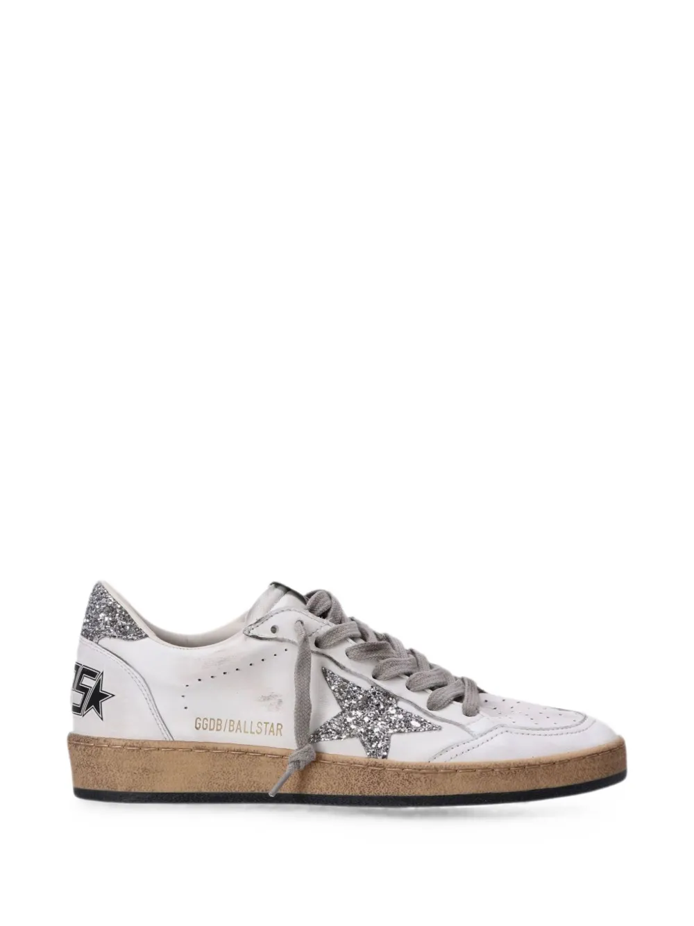Golden Goose Ball Star glitter-star sneakers Wit