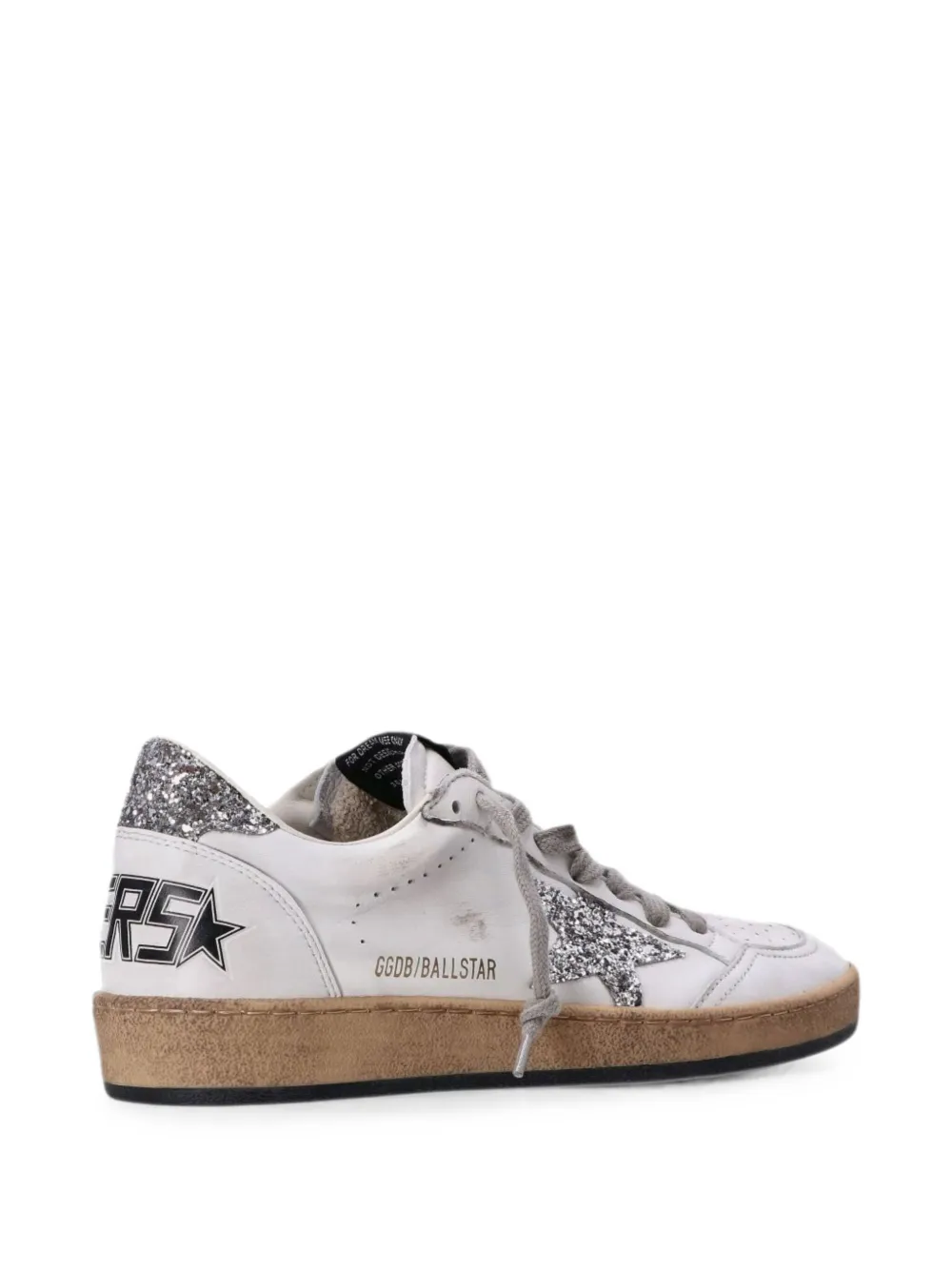 Golden Goose Ball Star glitter-star sneakers Wit