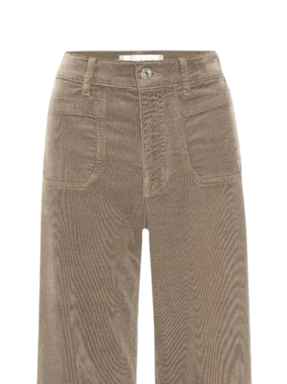 FRAME Le Slim Palazzo Straight Trousers in Neutrals, view 2