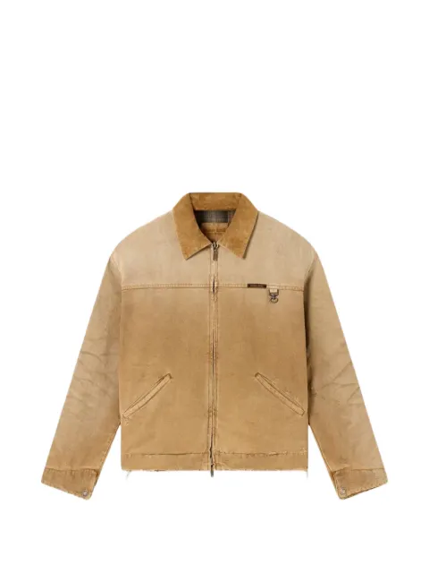 Golden Goose chaqueta reversible de algodón con motivo a cuadros