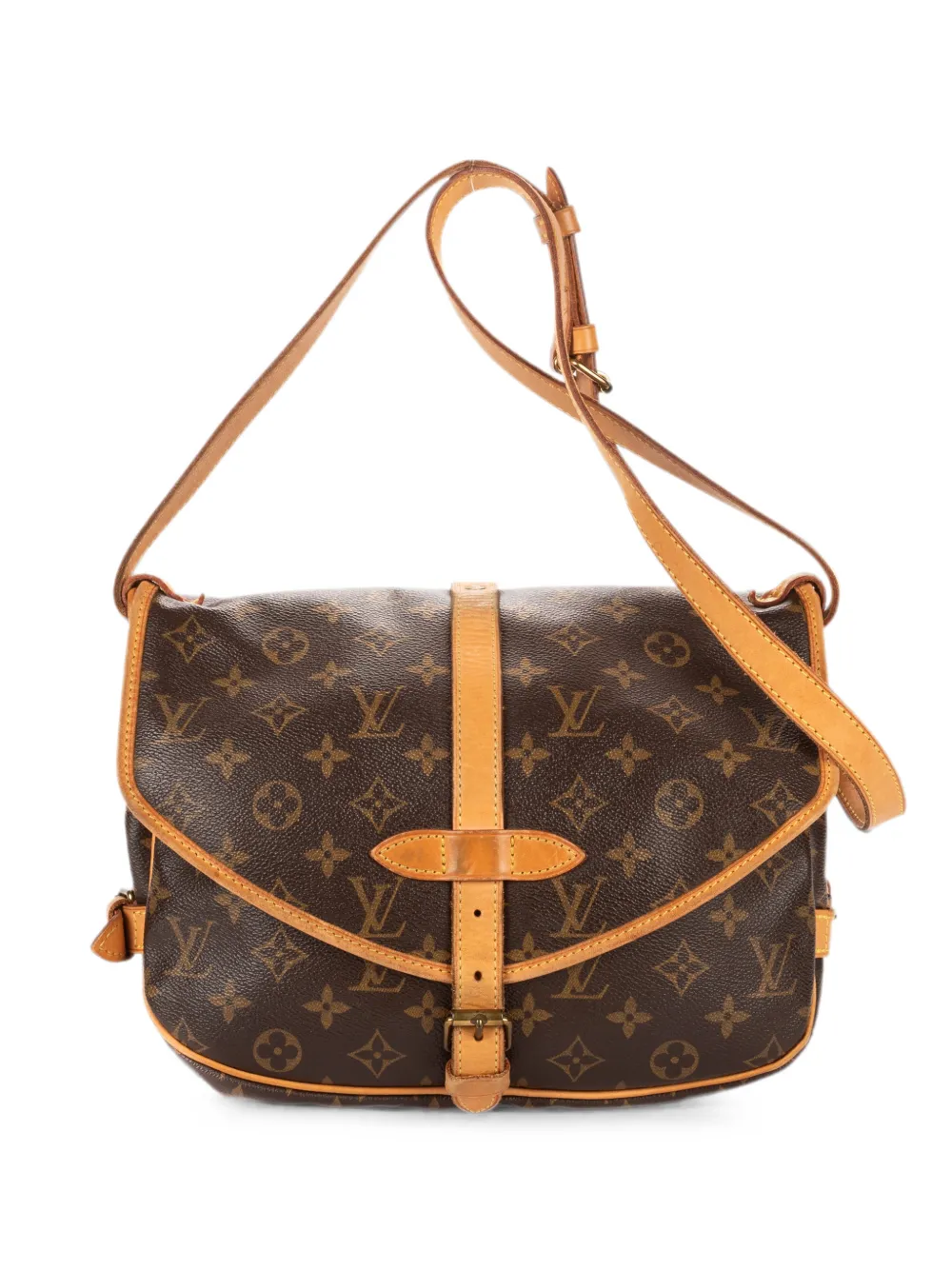 Louis Vuitton Pre-Owned PM Saumur shoulder bag - Brown