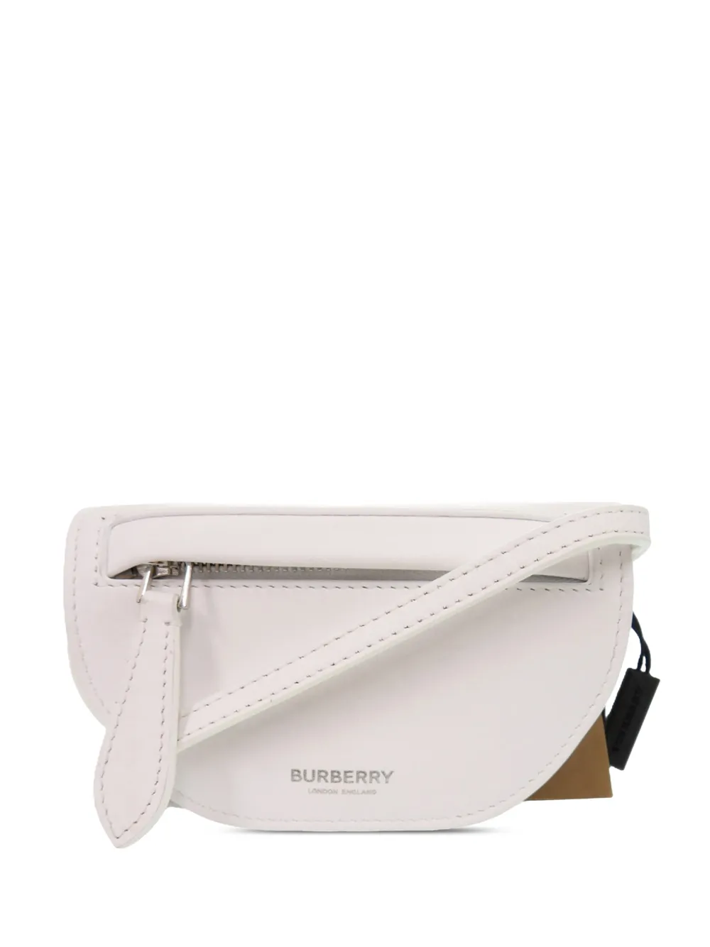 Burberry Pre-Owned Borsa a tracolla Olympia micro in pelle 2018-2023 - Bianco