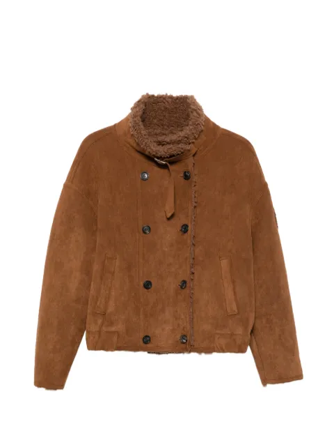 ERMANNO FIRENZE side-pocket double-breasted coat
