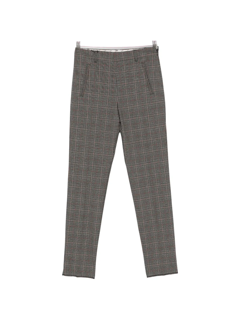 Marella Mlsepoca Check-pattern Trousers In Gray