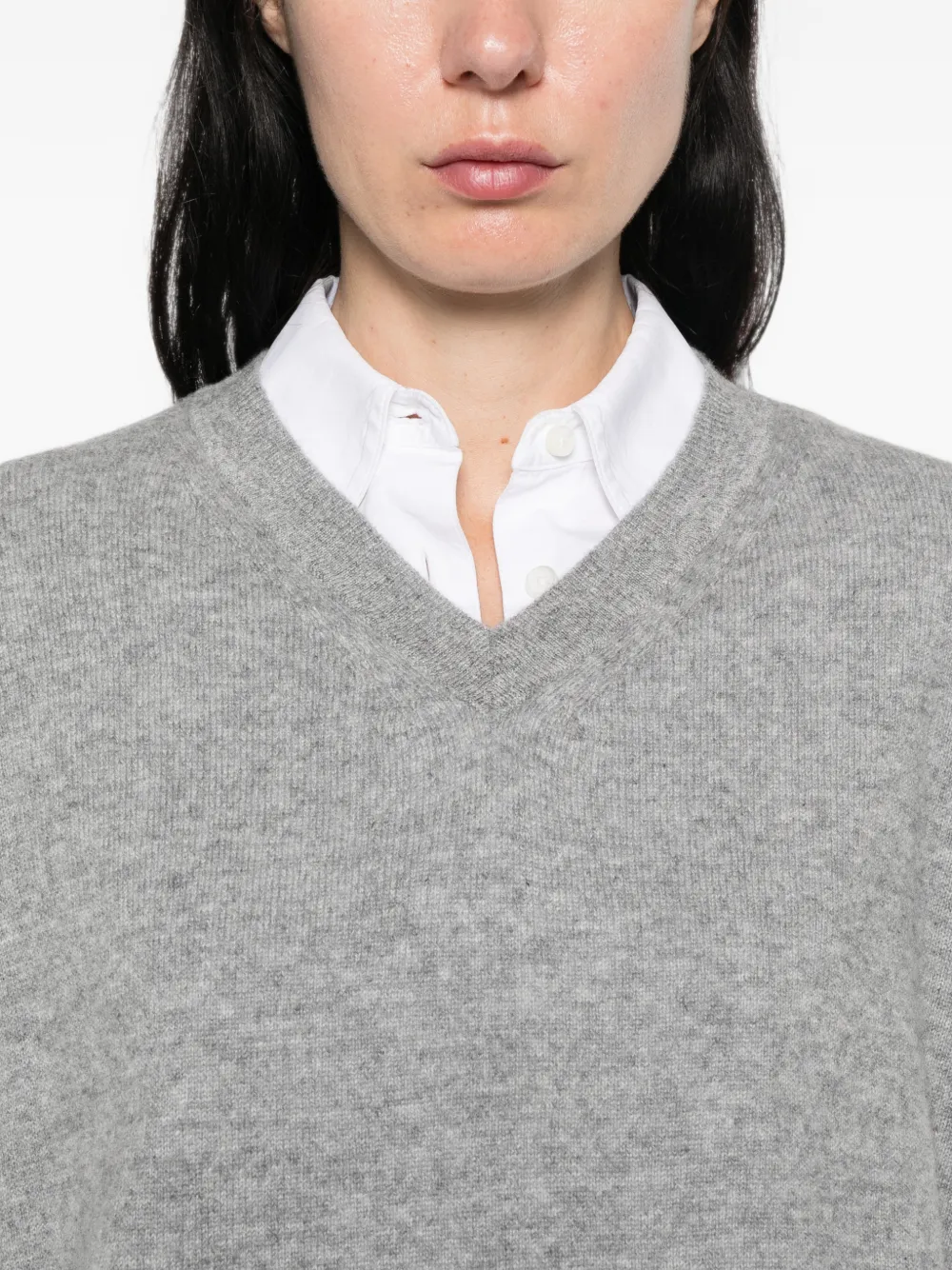 Marella Trui met V-hals Grijs