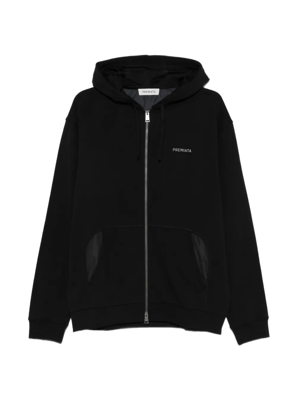 Premiata 로고 프린트 후드 집업 | 블랙 | Image 1