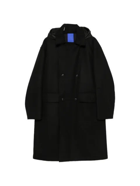 Duno double-breasted hooded coat