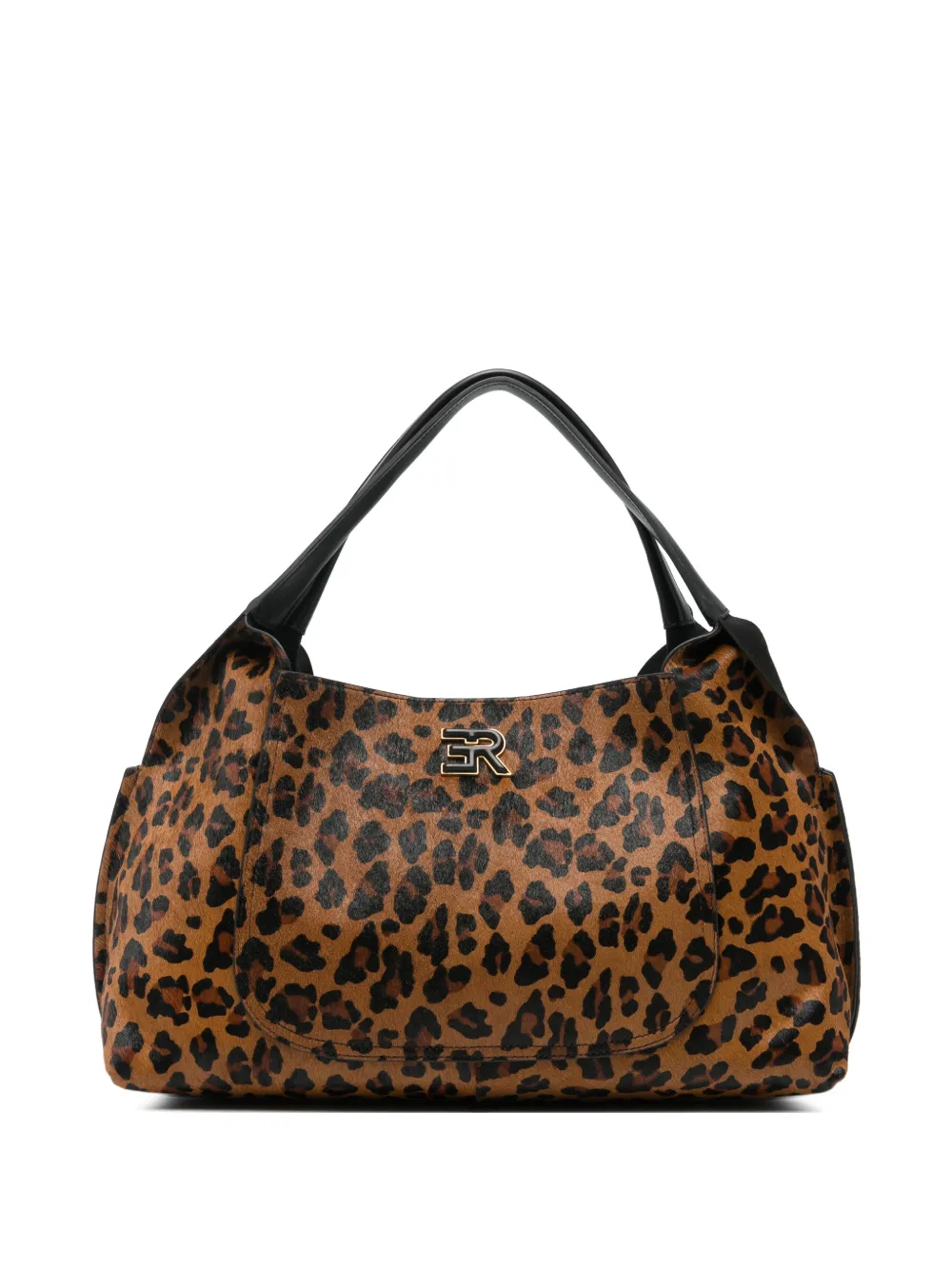 ERMANNO FIRENZE leopard-print leather tote bag