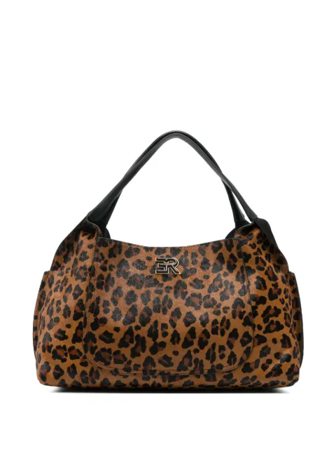 ERMANNO FIRENZE  leopard-print leather tote bag