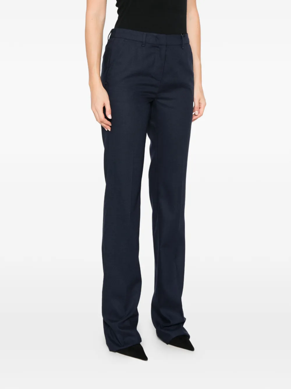Marella Straight plooibroek Blauw