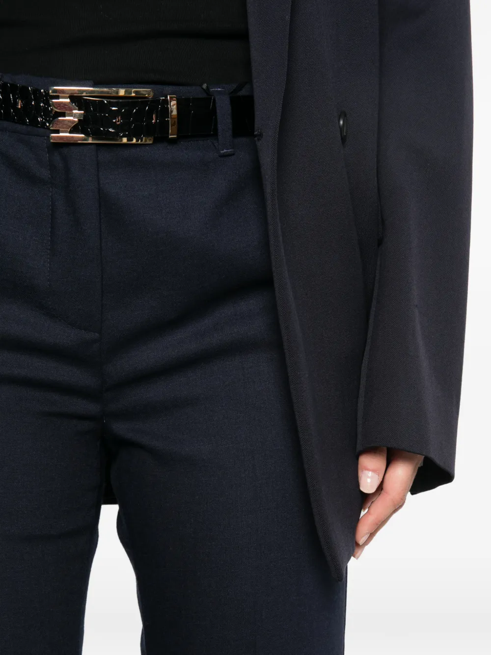 Marella Straight plooibroek Blauw