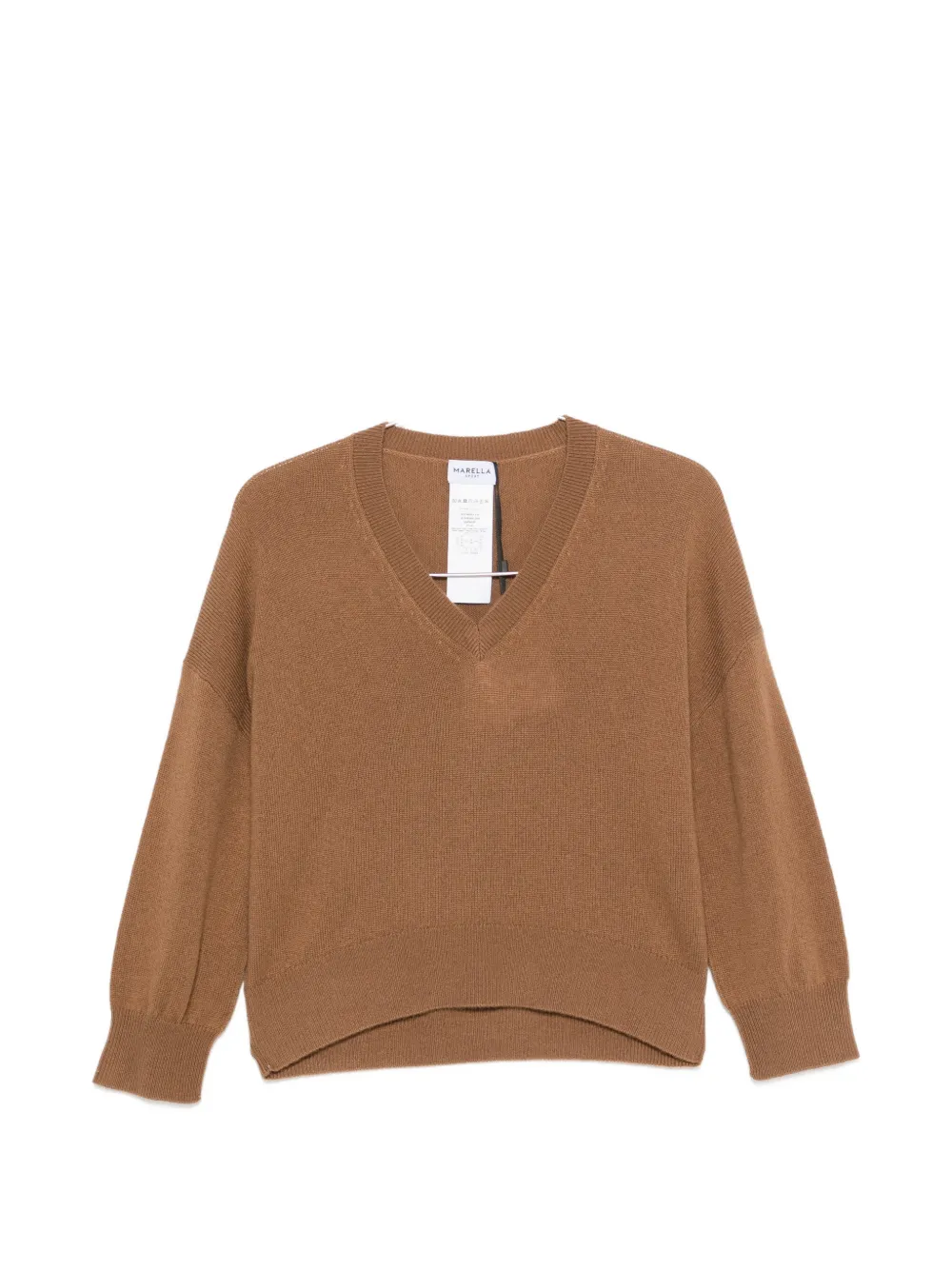 Marella Mseditore V-neck long-sleeve sweater - Braun
