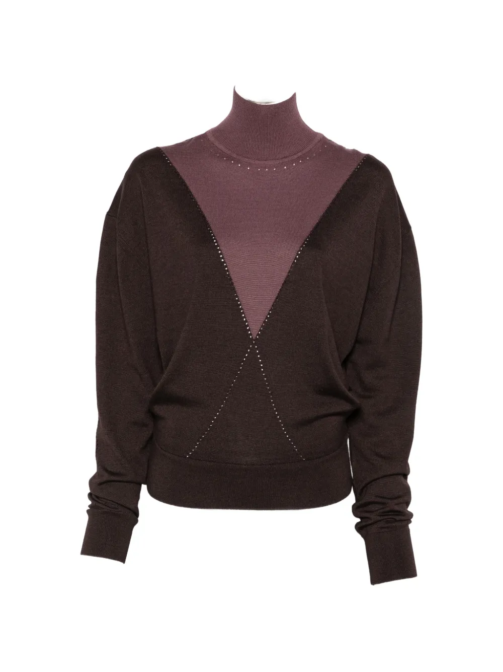 Rabanne colour-block high-neck sweater