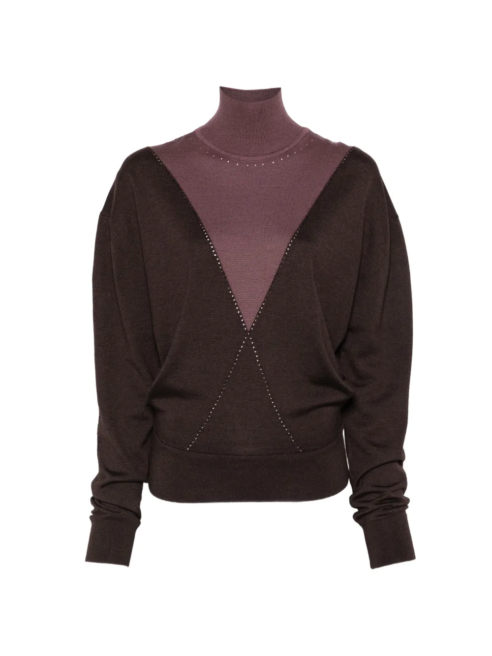 Rabanne colour-block high-neck sweater