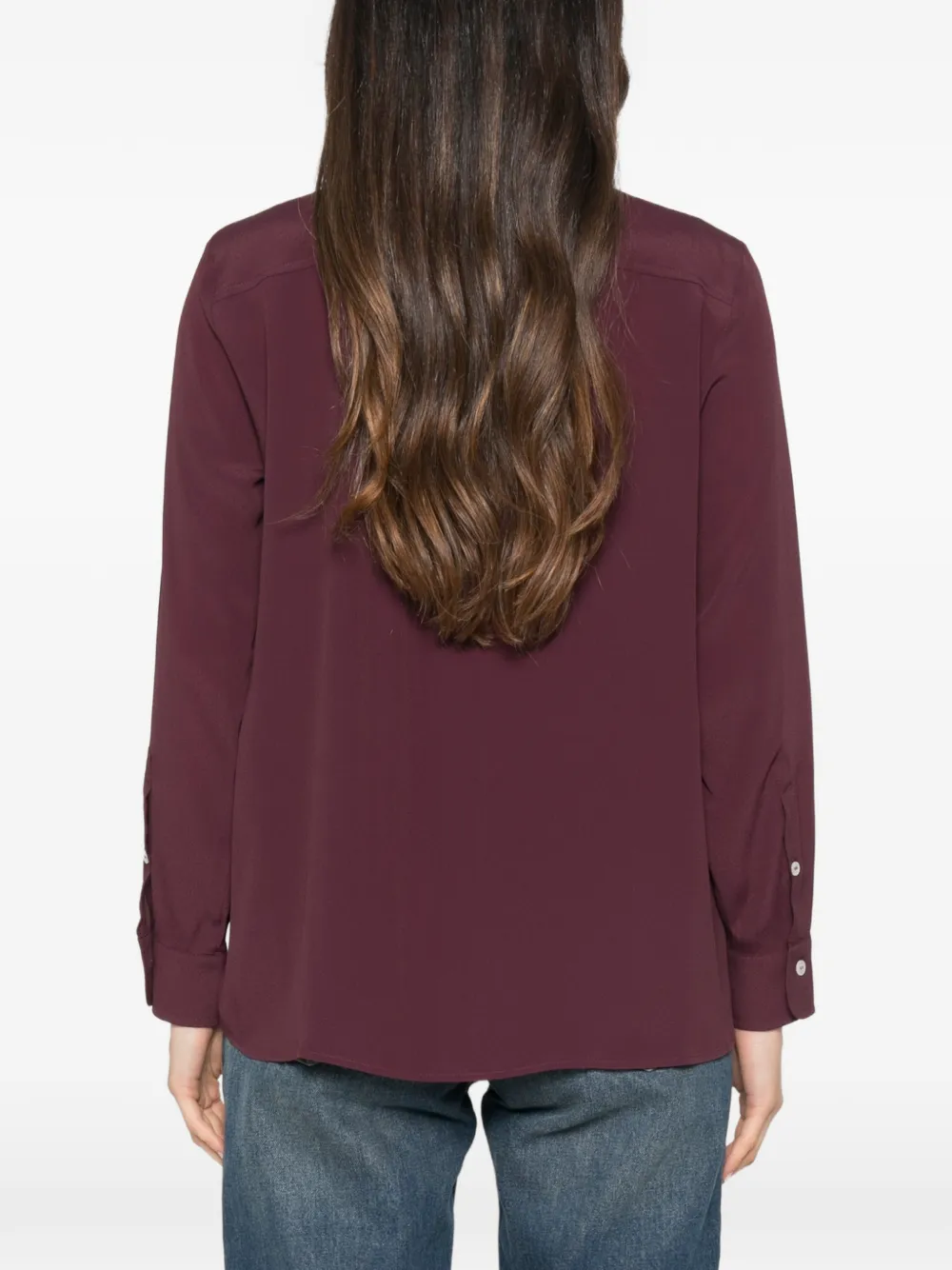 Marella Mllfestoso1 blouse met borstzak en knopen Rood