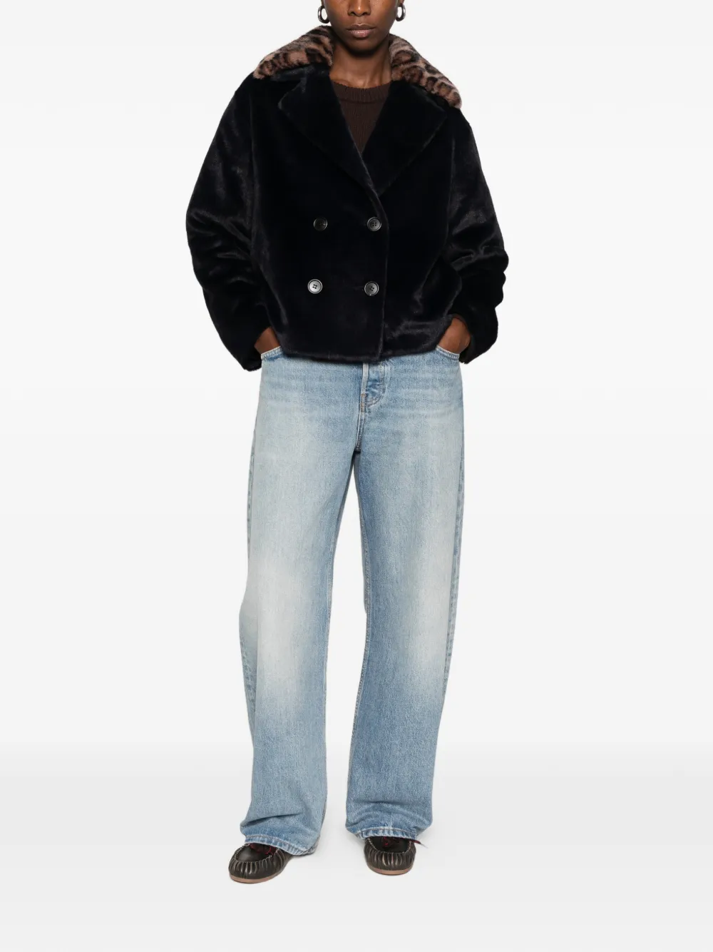 Betta Corradi double-breasted jacket Blauw