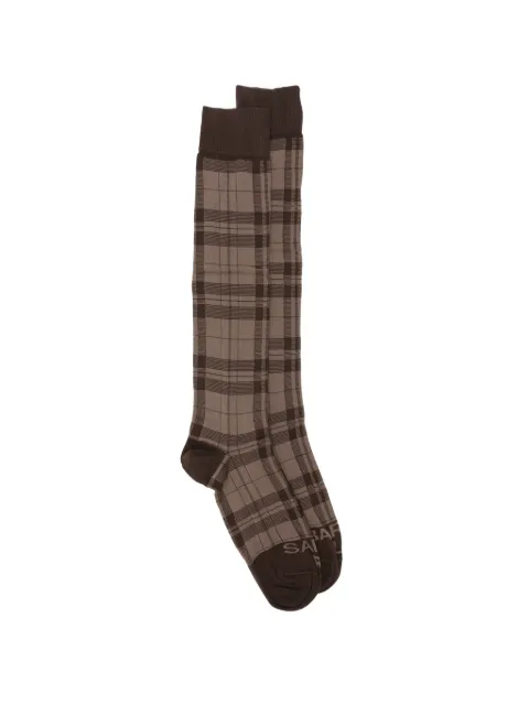 MC2 Saint Barth check-pattern ribbed-trim socks