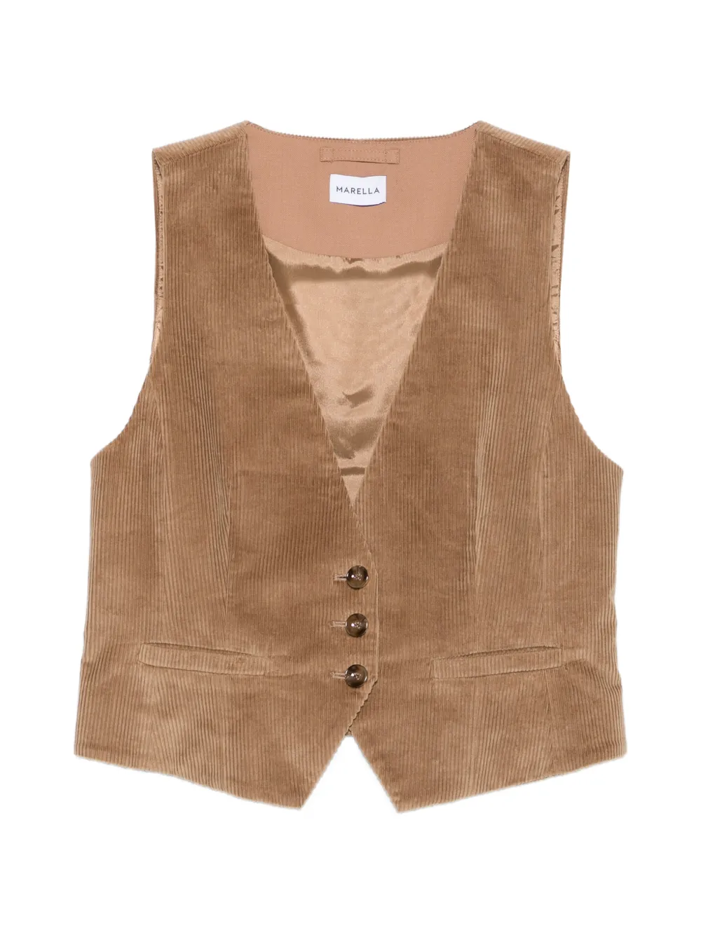 Marella corduroy button-up waistcoat