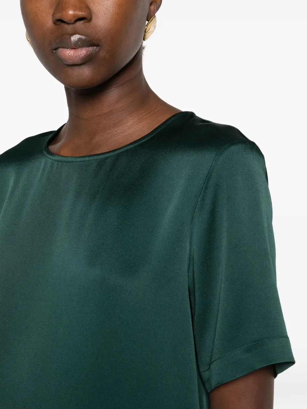 Antonelli Duchamp satin-finish short-sleeve T-shirt Groen