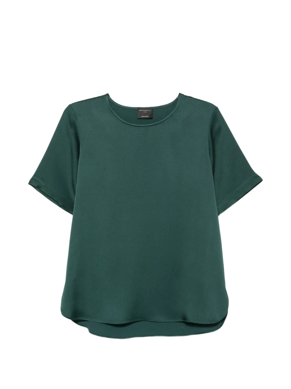 Antonelli Duchamp satin-finish short-sleeve T-shirt Groen