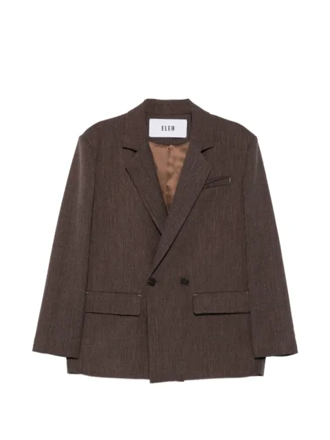 Eleh double-breasted notch-lapel jacket