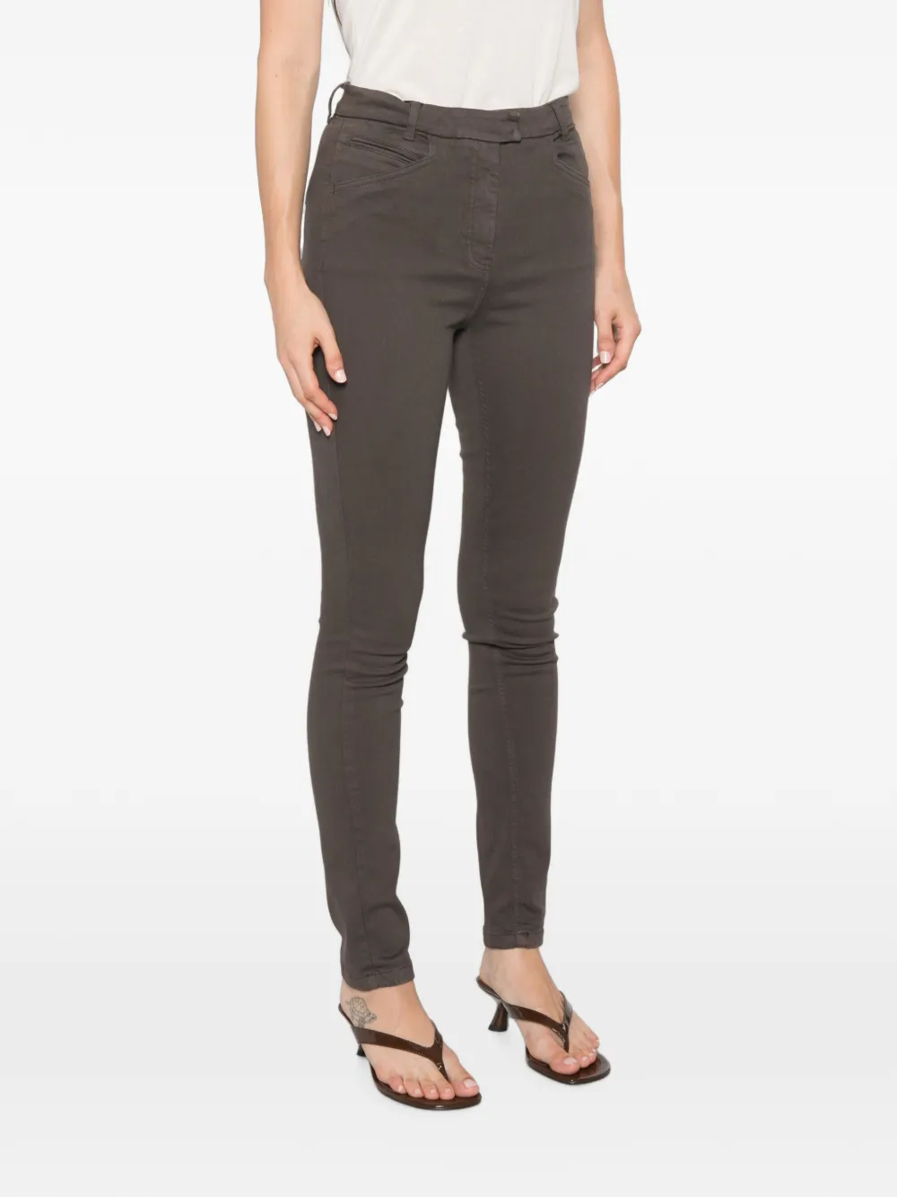 Marella Mlscondor belt-loop trousers Bruin