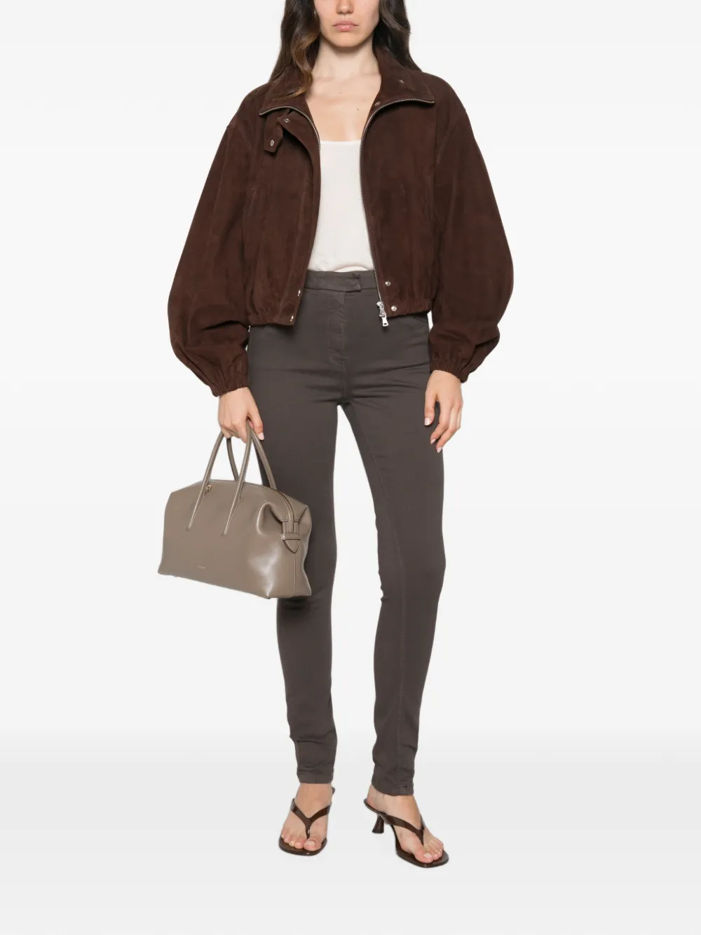 Marella Mlscondor belt-loop trousers Bruin